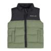 Picture of Mitch & Son JNR Cameron Two Tone Gilet - Khaki Green