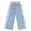 Picture of A Dee On Ice Collection Paula 2 Tone Diamond Print Tracksuit - Iced Blue 