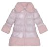 Picture of A Dee Abstract Teddy Collection Sarah Faux Fur Trim Coat - Baby Pink