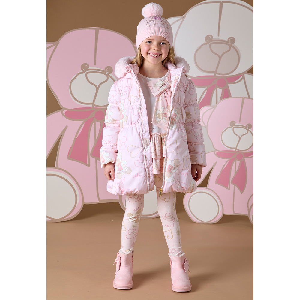 Baby pink teddy jacket sale