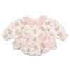 Picture of Little A Bear Hugs Collection Georgia Bear Print Romper - Snow White