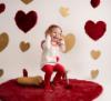 Picture of Little A Festive Hearts Collection Hope Handbag Legging Set - Snow White