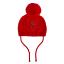 Picture of Little A Festive Hearts Collection Haven Heart Pom Pom Hat - Red