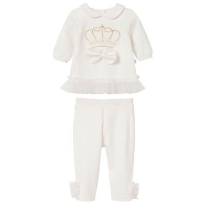 Picture of Sofija Baby Princess Tunic & Leggings Set X 2 - Ivory
