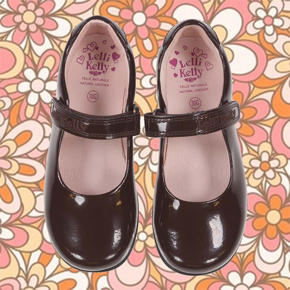 Lelli Kelly Classic School Dolly Shoe G Fitting Brown