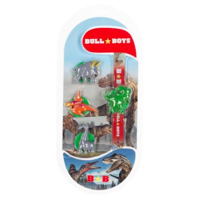 Picture of Bull Boys T Rex Dinosaur Lights Trainer - Black 