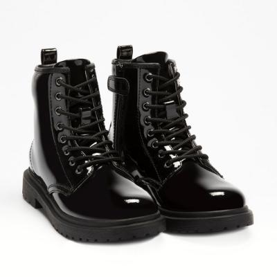 Picture of Lelli Kelly Harper Girls Ankle Boot Inside Zip - Black Patent
