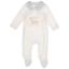 Picture of Jamiks Kids Baby Boys Carousel Front Opening Velour Babygrow - Ivory Blue 