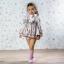 Picture of Abuela Tata Baby Girls Winter Floral & Tulle Dress Set X 3 - Beige Pink Kharki