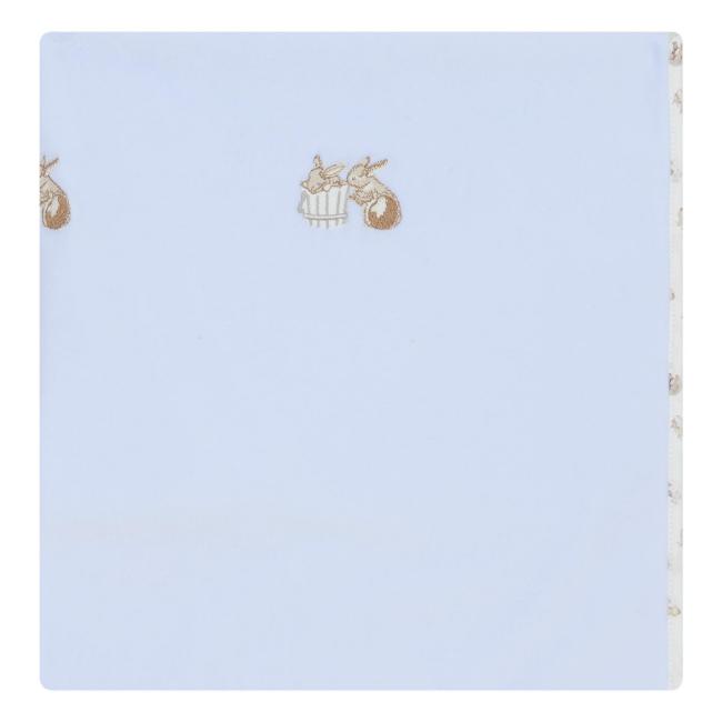 Picture of Deolinda Baby Girls Zoo Velour  Shawl Blanket - Baby Blue