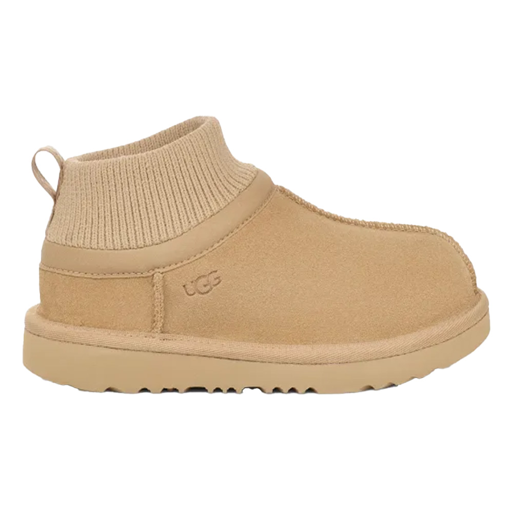 UGG Toddler Classic Ultra Mini Stretch Cuff Boot Mustard Seed