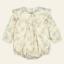 Picture of Mac Ilusion Baby Mimar Collection Girls Floral Romper with Oversized Collar - Beige Lilac