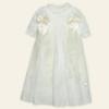 Picture of Mac Ilusion Baby Iluminar Collection Girls Ceremony Gown & Bonnet Set X 2 - Ivory