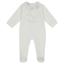 Picture of Deolinda Baby Florence Rocking Horse Applique Velour Babygrow - White Blue