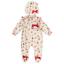 Picture of Caramelo Kids Baby Girls To Santa Brushed Cotton Christmas Pyjamas Set With Hat - Ivory 