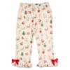 Picture of Caramelo Kids Girls To Santa Brushed Cotton Frill Christmas Pyjamas Set - Ivory Red