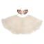 Picture of Mayoral Newborn Girls Glitter Tutu Skirt & Reindeer Headband Set - Ivory