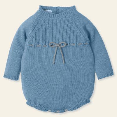 Picture of Mac Ilusion Baby Anhelar Collection Boys Seamless Knitted Romper - Blue Dream
