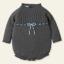 Picture of Mac Ilusion Baby Anhelar Collection Boys Seamless Knitted Romper - Grey Lead