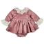 Picture of Mac Ilusion Baby  Cobijar Collection Girls Velvet Dress & Pants Set X 2 - Dark Pink