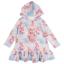 Picture of Daga Girls Teddy Bear Dream Print Hooded Dress - Pink Blue