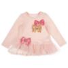 Picture of Daga Girls Pretty In Pink  Tunic & Bow Print Leggings Set  - Pink
