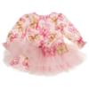 Picture of Daga Girls Pretty In Pink Bow Print Dress - Pink