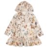 Picture of Daga Girls Horse Racing Print Hooded Jersey Dress - Beige