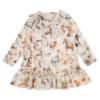 Picture of Daga Girls Horse Racing Print Hooded Jersey Dress - Beige