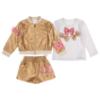 Picture of Daga Girls Pretty In Pink Gold Shorts Set X 3 - Gold Pink