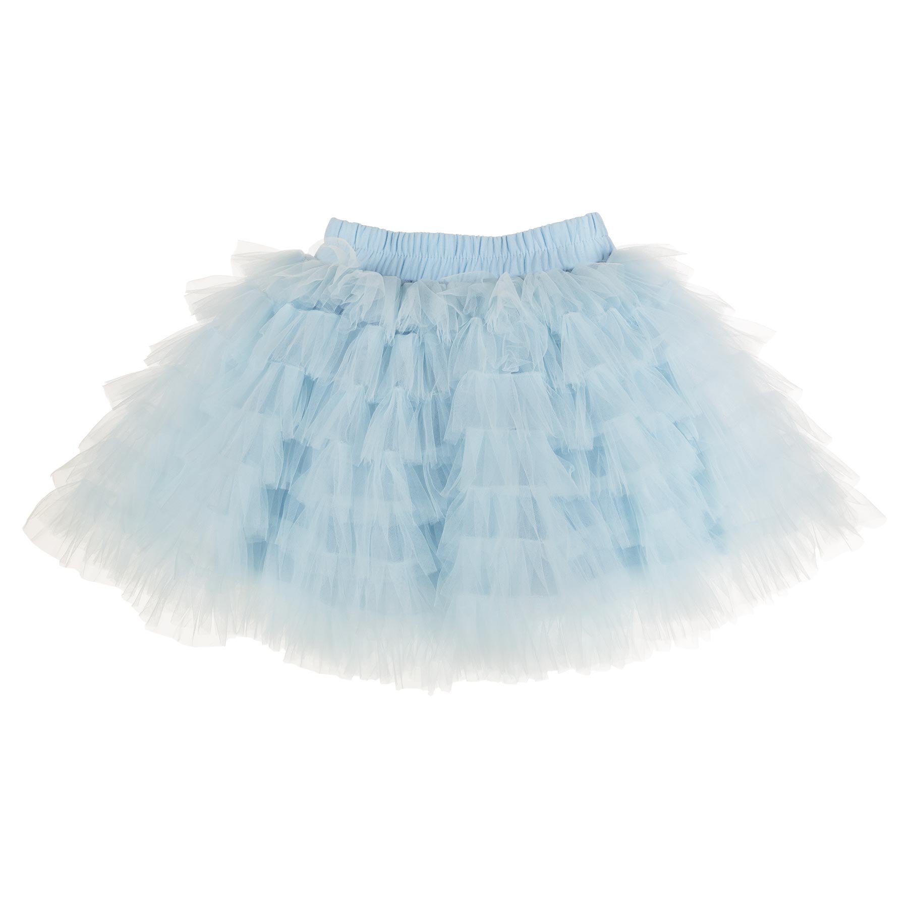 Daga Girls Ceremony Elegance Top Tulle Skirt Set White