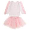 Picture of Daga Girls Ceremony & Elegance Top & Tulle Skirt Set - White Pink