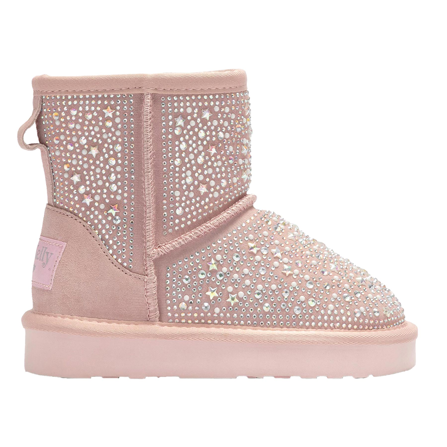 Pink shearling boots shop
