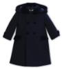 Picture of Sarah Louise Boys Traditional Winter Coat With Detachable Hood - Navy Blue