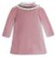 Picture of Sarah Louise Girls Velvet Dress With Detachable Smocked Collar - Rose Pink