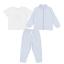 Picture of Pastels & Co Boys Blocking Warwick Bomber Tracksuit Set X 3 - Pale Blue