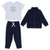 Picture of Pastels & Co Boys Blocking Warwick Bomber Tracksuit Set X 3 - Navy