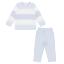 Picture of Pastels & Co Boys Blocking Worthing Tracksuit Set X 2 - Ivory Pale Blue 