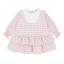 Picture of Pastels & Co Girls Cool Checks Candy Drop Waist Ruffle Dress - Ivory Pink