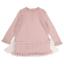 Picture of Granlei Girls Knit Dress With Tulle Bows - Dusky Pink Ivory