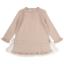 Picture of Granlei Girls Knit Dress With Tulle Bows - Beige Ivory