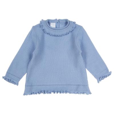 Picture of Granlei  Girls Soft Knit Longer Tunic & Leggings Set X 2 - Bright Blue