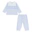 Picture of Pastels & Co Boys Best Blue Check Sage Tracksuit Set X 2 - Pale Blue