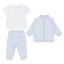 Picture of Pastels & Co Boys Tots Twill Usher Bomber Tracksuit Set X 3 - Pale Blue