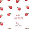 Picture of Meia Pata Boys Apples Swim Trunks - White Red