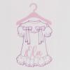 Picture of Ela Confeccion Girls  Dress Panties Bonnet Set X 3 - Red Gold