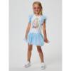 Picture of Monnalisa Girls Alice In Wonderland Tulle Jersey Dress - Blue