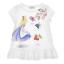 Picture of Monnalisa Girls Alice In Wonderland Ruffle Hem Tunic Top - White