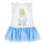 Picture of Monnalisa Bebe Girls Alice In Wonderland Tulle Jersey Dress - Blue