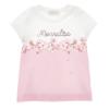 Picture of Monnalisa Girls Bambi Crystal Logo T-shirt - Pink